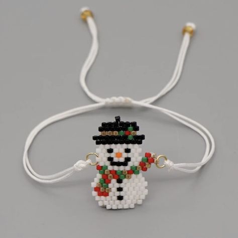 Beaded Snowman, Betsey Johnson Bracelet, Tory Burch Bracelet, Gelang Manik-manik, Miyuki Delica Beads, Gorgeous Style, Love And Kindness, Giving Gifts, The Greatest Gift