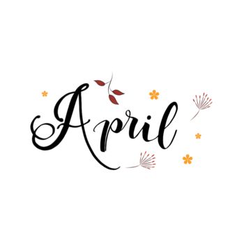 April Font, April Lettering, April Calligraphy, April Clipart, Tattoo Design Flower, April Images, Flowers Tattoo Design, Happy Birthday Font, Font Love