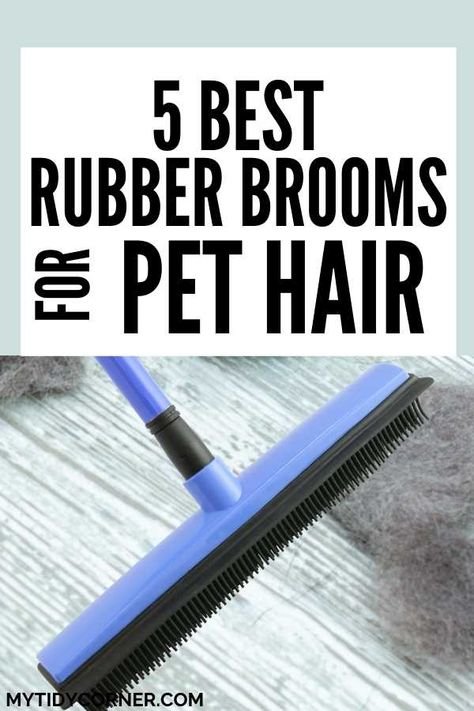 Best Broom For Tile Floors, Best Vacuum For Pet Hair, Pet Hair Cleaning Hacks, Cleaning Room Aesthetic, Best Pet Hair Vacuum, Floor Cleaning Hacks, Dog Hair Cleaning, Rubber Broom, Dog Hair Removal