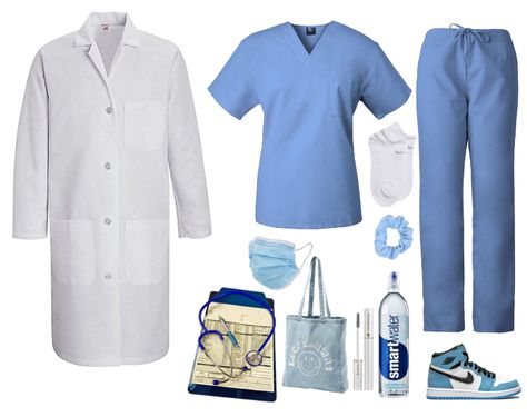 Greys Anatomy Outfit Ideas, Doctor Outfit Ideas, Doctor Outfit Aesthetic, Greys Anatomy Outfits, Izzie Greys Anatomy, Scrubs Fashion, Dr Grey, Medical Scrubs Fashion, Evan Buckley