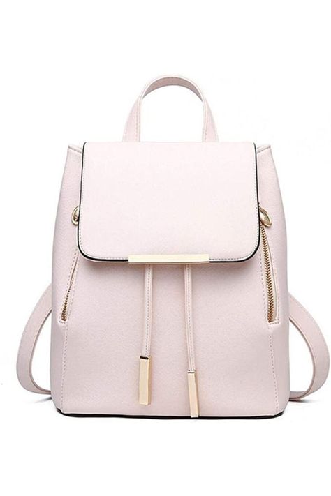 B&E LIFE Fashion Shoulder Bag Rucksack PU Leather Women Girls Ladies Backpack Travel bag Tas Louis Vuitton, Tas Lv, Beige Clothing, Ladies Backpack, Small Backpack Purse, Beautiful Backpacks, Amelia Rose, Cheap Purses, Backpack Fashion