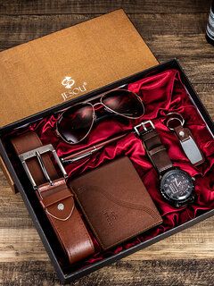 Belt Wallet, Luxury Gift Set, Gift Box For Men, Round Watch, نظارات شمسية, Business Gift, Gift Kit, Pen Gift, Luxury Gift Box