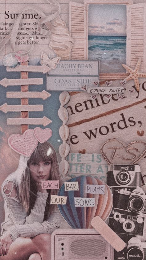 the aesthetic i got was summer and i chose hits different by taylor swift!! #fyp #compentry #collages #taylorswift #hitsdifferent #summer Taylor Swift Summer, Summer Taylor, Collage Board, Hits Different, E Words, Girls Frock Design, Taylor Swift Wallpaper, Summer Aesthetic, Craft Beer