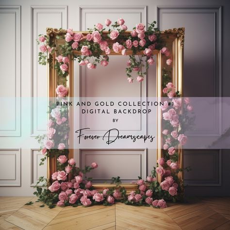 🌟 Welcome to my Pink and Gold Collection! 🌟 Transform your digital creations with these stunning and versatile floral frame backdrops. Perfect for photographers, graphic designers, and artists, our frames adds an enchanting and ethereal touch to your projects. This meticulously crafted backdrop is ideal for portraits, fantasy-themed artwork, and more! Product Details: 🦋 Instant Download: Get started on your project right away with our instant download digital files. 🎨 High-Resolution Quality: Each backdrop is created in high resolution (300 DPI) for impeccable detail and clarity. 🌈 Versatile Styles: The Pink and Gold Collection includes a range of styles, from soft and dreamy to bold and mythical. What's Included: * 1 unique backdrop in JPG format * Dimensions : 8000 pixels X 8000 pix Floral Picture Frame, Content Studio, Digital Frames, Digital Photography Backdrops, Roses Pink, Digital Frame, Backdrop Decorations, Digital Backdrops, Gold Collection