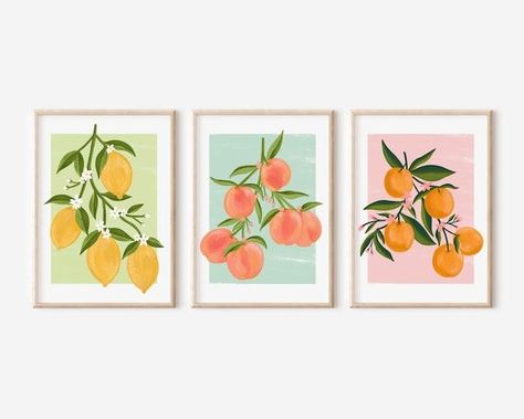 Set of 3 Fruity Prints / Fruit Art Posters / Lemon Art / - Etsy UK | acrylic painting food
, kitchen artwork painting
, kitchen artwork painting
, acrylic painting kitchen art
, oil painting food
, kitchen paintings art wall decor
, kitchen paintings art wall decor bohemian
, fruit wall art
, fruit art print
, fruit painting prints
, abstract fruit painting
, fruit canvas painting Fruity Design, Fruit Prints, Lemon Art, Fruit Wall Art, Peach Art, Fruit Illustration, Fruit Painting, Wall Frames, Orange Art