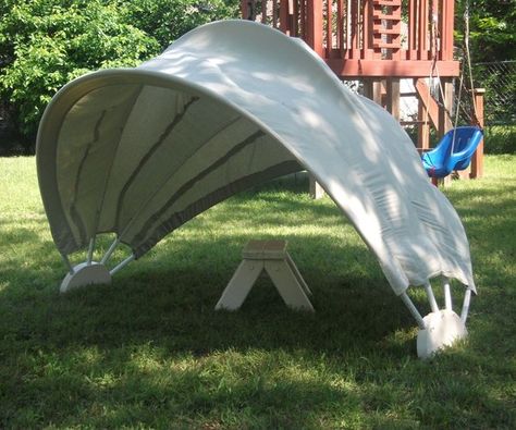 50 Things to Make With PVC Pipe Backyard Escape, Dunk Tank, Pvc Pipe Crafts, Pvc Pipe Projects, Backyard Shade, Backyard Canopy, Pvc Projects, Wedding Canopy, Garden Canopy