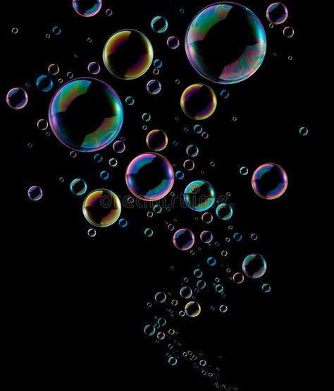 Soap Bubbles, Free Photo, Black Background, Royalty, Royalty Free, Bubbles, Soap, Black