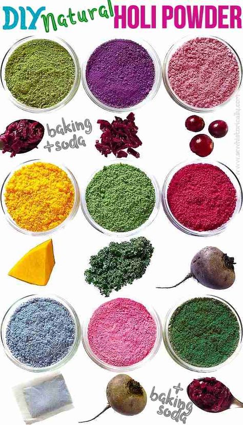 Tinta Natural, Natural Food Dye, Powdered Food Coloring, Holi Powder, Butterfly Pea Flower Tea, Powder Dye, Holi Colors, Natural Dye Fabric, Natural Food Coloring