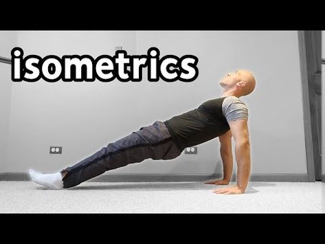 (314) 20 Isometric Exercises Anyone Can Do (With No Equipment) - YouTube Calisthenics Equipment, Isometric Exercises, Muscle Contraction, Back Pain Exercises, Calisthenics, Full Body Workout, Back Pain, Every Day, Gym