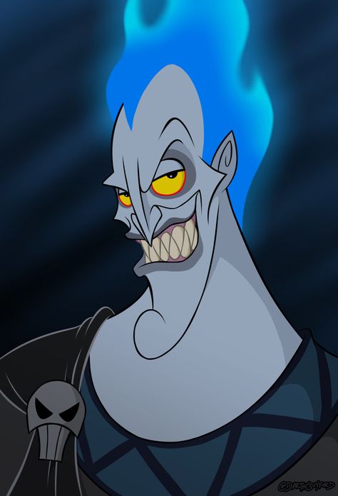 Ugly Cartoon Characters, Hades Drawing, Hades Hercules, Hades Tattoo, Disney Sleeve, Evil Disney, Head Drawing, Disney Hercules, Fantasy Magic