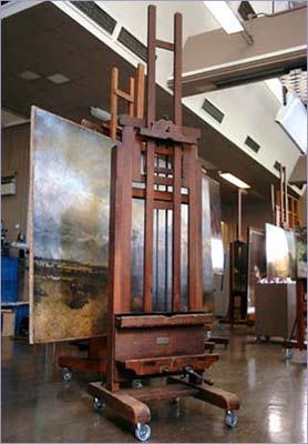 Dream easel! Large Easel, Plein Air Easel, Artist Studio Space, Art Studio Space, Art Studio Organization, Artist Easel, Art Studio Design, Art Studio Ideas, Artist Studios