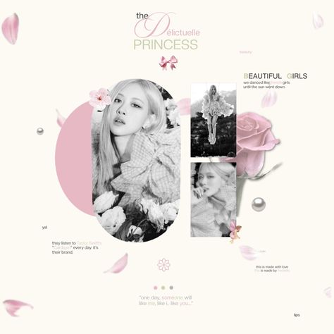 Rosé Portrait, Edit Inspiration, Concert Poster Design, Graphic Design Cards, Graphic Design Infographic, Editing Inspiration, Pretty Designs, Kpop Posters, Journal Template