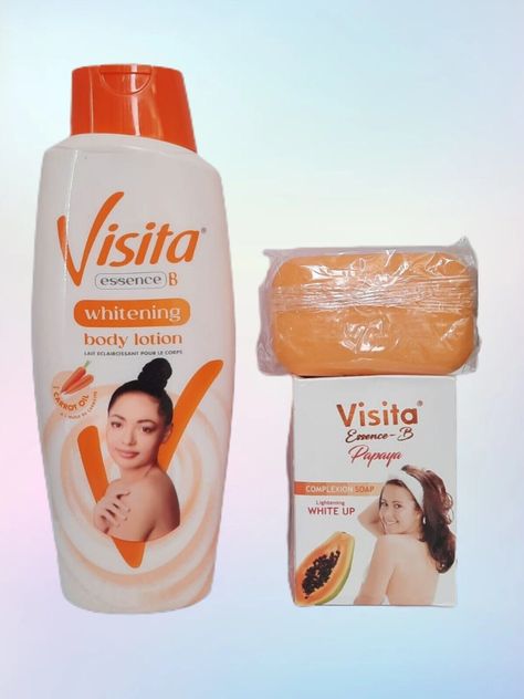 VISITA ESSENCE -B WHITENING BODY LOTION WITH CARROT OIL 500ML ( EXP 2024) VISITA ESSENCE-B WHITENING BODY LOTION WITH CARROT OIL IS SPECIALLY FORMULATED WITH 'WHITE UP' COMPLEX, WHICH COMBINES CARROT 🥕 OIL , GLYSOLID ACID, AND ALLANTION TO PROVIDE VISIBLY LIGHTER ANS FLAWLESA SKIN. CARROT OIL LIGHTENS DARK SPOTS AND HELPS TO HEAL SCARS. FORTIFIED WITH SHEA BUTTER AND VITAMIN E. THIS LOTION TONES, BRIGHTEN, & MOISTURIZE THE SKIN WITH A SWEET CARROT FRAGRANCE  APPLY TWICE DAILY AFTER BATH FOR MOR Carrot Oil, Witty Instagram Captions, Sweet Carrot, Carrots Oil, Lighten Dark Spots, After Bath, Strawberry Blonde, روتين العناية بالبشرة, Body Skin