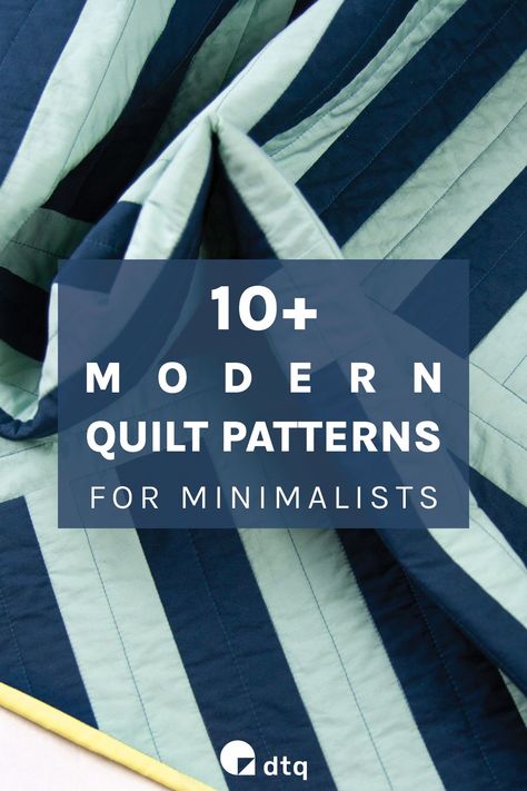 Wondering how to make a simple geometric quilt? Look no further! Browse 10+ simple geometric quilt patterns for modern quilters and read our tips on how to choose pattern and fabric! Simple Boho Quilt Pattern, Large Block Quilt Patterns Simple, Feature Fabric Quilt Patterns, Simple Modern Quilt Ideas, Strip Quilts Patterns, Simple Elegant Quilt Pattern, Master Bed Quilt Patterns, Plain Quilt Patterns, Quilt Throw Pattern