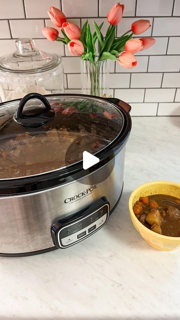 Alicia Kim on Instagram: "Let’s make crockpot beef stew! This was a perfect dinner for a cold night and super easy to let cook all day! 

Ingredients:
-2 pounds cubed stew meat
-1/4 cup flour
-salt and pepper to season meat
-1 bag cut up baby carrots
-1 1.5 pound bag cut up baby potatoes 
-1 chopped onion 
-onion powder
-minced garlic
-1 packed @mccormickspice beef stew mix
-1 packet Lipton onion soup
-3 cups beef broth

-Add your meat to a ziploc bag, add in flour and season with salt and pepper
-Add all ingredients to crockpot, stir and cook on low for 8 hours

#crockpot #crockpotmeals #crockpotcooking #crockpotrecipes #beefstew #easydinner #easydinnerideas #crockpotbeefstew #slowcooker #slowcooking #slowcookermeals #slowcookerrecipes" Crockpot Beef Stew Meat, Stew Meat Recipes Crock Pot, Beef Stew Crock Pot Recipes, Beef Soup Crockpot, Dinner For A Cold, Beef Stew Crock, Crockpot Beef Stew, Ground Turkey Soup, Crockpot Steak