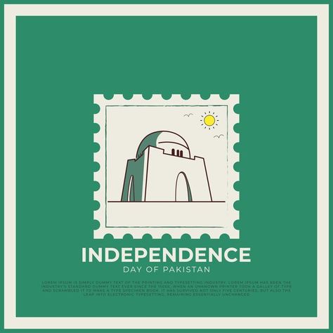 Independence day of pakistan minimal pos... | Premium Vector #Freepik #vector #postal #india #holiday #country Republic Day Minimal Creative, Vector Social Media Post, Independence Day Ads Creative, Creative Post Design Ideas, Independence Day Ads, Peepul Tree, Pakistan Illustration, Independence Day Post, Independence Sale