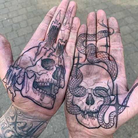 Dotted Tattoo, Hand Palm Tattoos, Palm Size Tattoos, Unique Hand Tattoos, Gotik Tattoo, Palm Tattoos, Tattoo Prices, 4 Tattoo, Tattoos For Black Skin