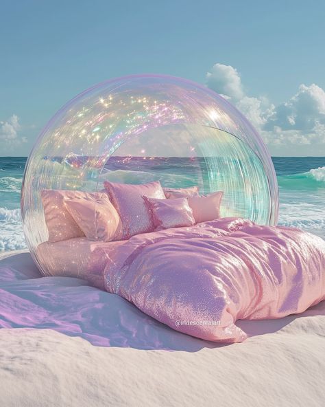 If you need me, don't. #IridescentAIArt #IridescentArt #Iridescent #Ocean #Bed #Aesthetic #Mood #Vibes Mermaidcore Room Decor, Beach Vibes Aesthetic, Iridescent Aesthetic, Ocean Bed, Underwater Bedroom, Ocean Bedroom, Princess Room Decor, Bed Aesthetic, Mermaid Bedding