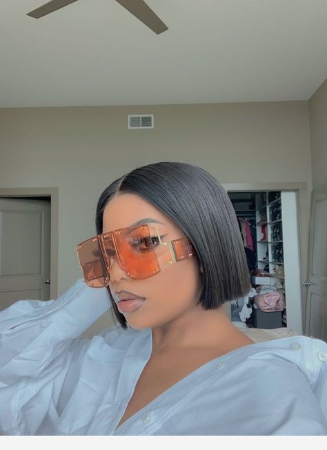 Sunglasses For Your Face Shape, Bob Lace Front Wigs, Cute Sunglasses, Fashion Eye Glasses, Stylish Glasses, Sunglasses Shop, Black Girls Hairstyles, Bob Wigs, Glasses Fashion