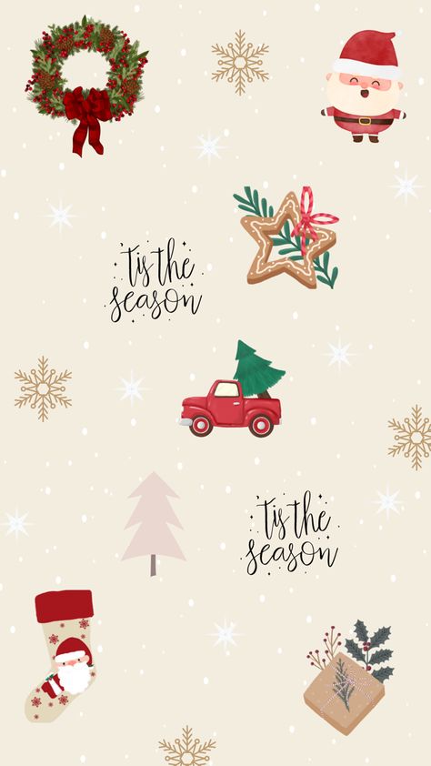 Christmas Whatsapp Wallpaper, Cute Christmas Backgrounds Aesthetic, Wallpaper Natal Aesthetic, Christmas Backgrounds Iphone Aesthetic, Xmas Background Wallpapers, Christmas Asthetics Wallpaper, Christmas Aesthetic Illustration, Boho Christmas Wallpaper Iphone, Red Christmas Wallpaper Aesthetic