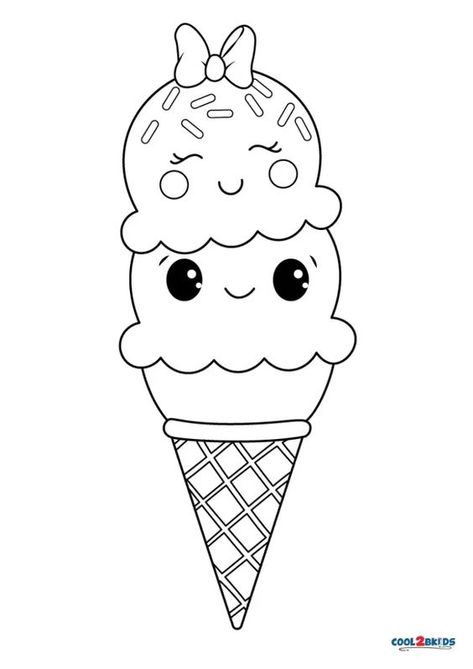 Coloring for Kids Printable Ice Cream, Ice Cream Coloring, Fargelegging For Barn, Ice Cream Coloring Pages, New Year Coloring Pages, Mothers Day Coloring Pages, Spiderman Coloring, Abstract Coloring Pages, Preschool Coloring Pages