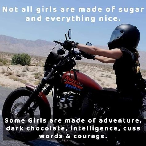 For the Biker Chicks....Happy Sunday Funday From the DK Custom Team! #dkcustom #biker #girl #lady #rider #girls #riding #harleydavidson #motorcycles #lifebehindbars #ftw #rideordie #idratherberiding #justride #livefree #ridefree #riding #motorcycle #nofear #noregrets Biker Quotes Inspiration, Biker Chick Quotes, Happy Sunday Funday, Motorcycle Memes, Women Motorcycle Quotes, Harley Davidson Art, Biker Quotes, Biker Aesthetic, Motorcycle Quotes