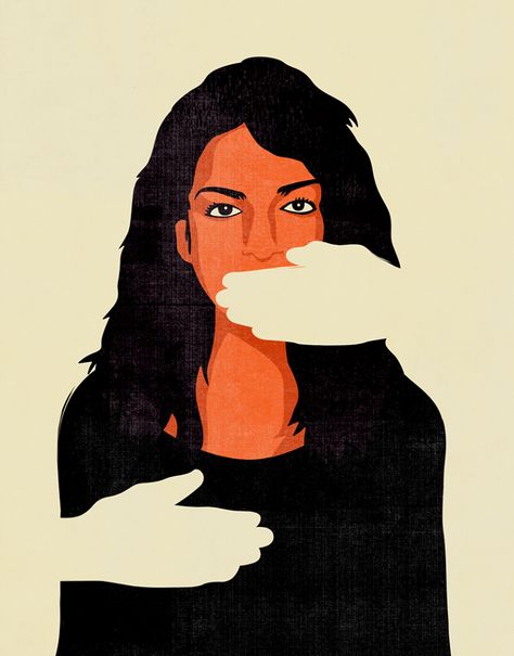 Benedetto Cristofani Break The Silence Poster, Catcalling Illustration, Feminism Art, Break The Silence, Feminism Quotes, Illustration Editorial, Protest Posters, Protest Art, Conceptual Illustration