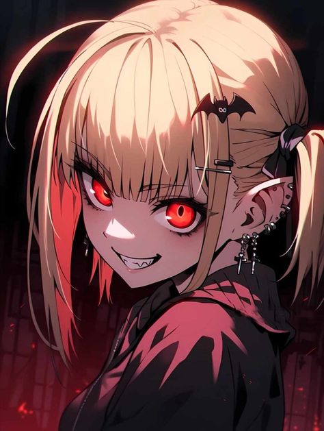 Vampire Drawings, Vampire Girl, Anime Devil, Vampire Girls, Vampire Art, 다크 판타지, Gothic Anime, Cyberpunk Art, Anime Wall Art