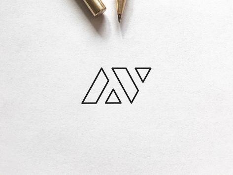 A V Monogram, V A Logo Design, Va Monogram Logo, M V Logo, Av Logo Design, Va Logo Design, V Logo Design Ideas, V Monogram Logo, Minimalist Logo Ideas