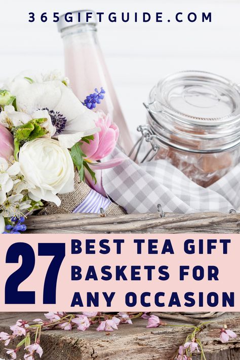 Tea Cup Gift Basket, Tea Gift Basket Ideas, Tea Lovers Gift Basket, Tea Gift Basket, Diy Tea Party, Tea Gift Box, Raffle Baskets, Gift Baskets For Women, Tea Cup Gifts