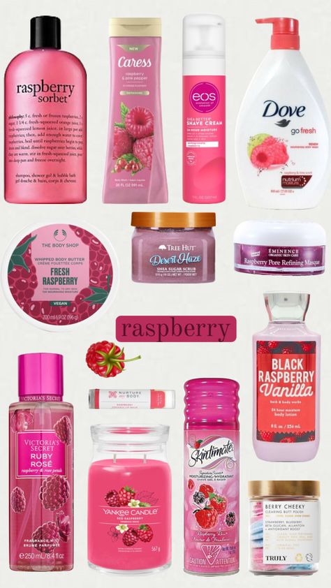 raspberry self care #aesthetic #moodboards #selfcare #beauty #showerroutine Self Care Aesthetic, Shimmer Body Oil, Body Hygiene, Basic Skin Care Routine, Care Aesthetic, Shower Skin Care, Pretty Skin Care, Perfume Scents, Skin Care Items