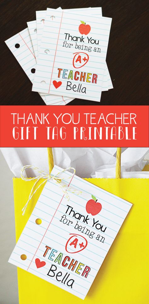 Printable thank you teacher gift tag for teacher appreciation week Pta Ideas, Teacher Appreciation Printables, Skip To My Lou, Teacher Gift Tags, Appreciation Ideas, Teachers Diy, Thank You Teacher Gifts, Free Gift Tags, Free Teacher