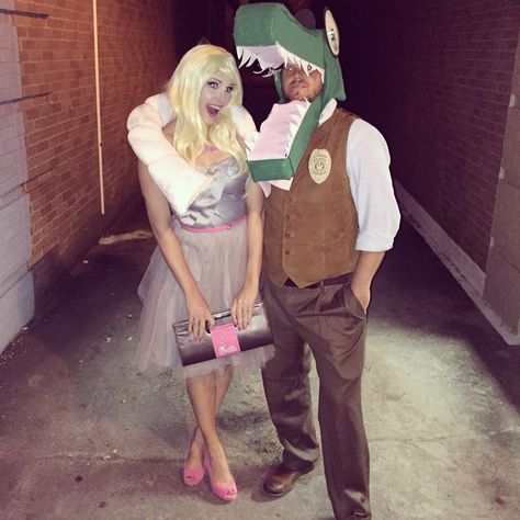 Halloween costume 2015. Punny costume. Shrimp On The Barbie and an InvestiGator #punnycostumes Shrimp On The Barbie Costume, Punny Costumes, Shrimp On The Barbie, 2015 Halloween Costumes, Barbie Costume, Halloween Costume, Halloween, Celebrities