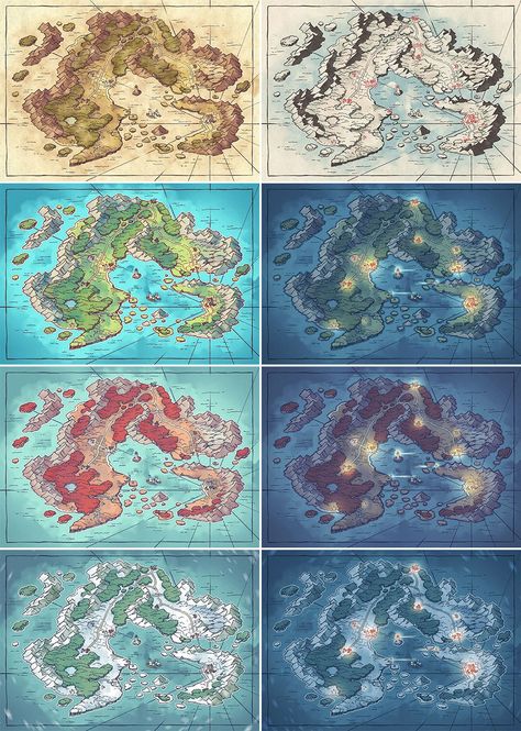 Fantasy Islands Map, Fantasy Maps World, World Map Fantasy Art, Maps Fantasy World, Fantasy World Map Ideas, Fantasy Map Design, Fantasy Map World, Fantasy World Map Design, Fantasy World Map Cartography