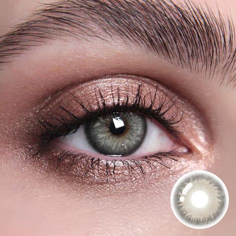 Citha Gray Contact Lenses(12 months wear) Gray Contact Lenses, Hazel Contacts, Natural Contact Lenses, Brown Contact Lenses, Best Colored Contacts, Green Contacts Lenses, Green Colored Contacts, Hazel Color, Prescription Colored Contacts