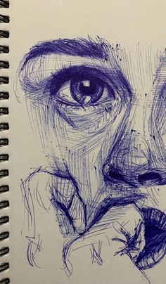 Inner Feelings Art, Animal Pen Drawings, Doubt Drawing, Sketch Book Drawings, Sketches To Draw, Male Face Drawing, Fun Drawings, Pen Art Work, Pencil Sketch Images