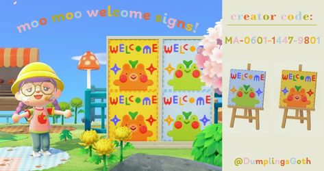 Animal Crossing Kidcore Designs, Kidcore Animal Crossing Entrance, Animal Crossing Design Codes Kidcore, Acnh Kidcore Entrance Ideas, Froggycrossing Design Codes, Kidcore Design Codes, Acnh Kidcore Builds, Acnh Kidcore Road Codes, Minecraft Kidcore