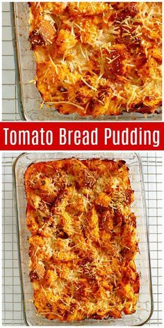 Ww Sides, Savory Bread Puddings, Baked Breakfast, Tomato Dishes, Tomato Bread, Fresh Tomato Recipes, Summer Foods, Tomato Pie, Breakfast And Brunch