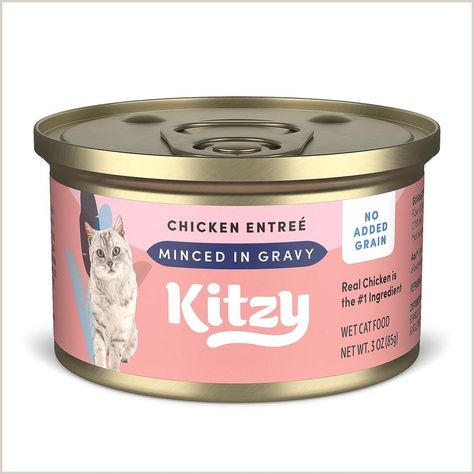 Amazon Brand - Kitzy Wet Cat Food, Gravy, Grain Free, 3oz Pack of 24 (Salmon, Chicken, Sweet Potato Wrap, Vegetable Stew Recipe, Salmon And Sweet Potato, Chicken Rice Recipes, Chicken And Brown Rice, Canned Cat Food, Canned Dog Food, Chicken Entrees, Kitten Food