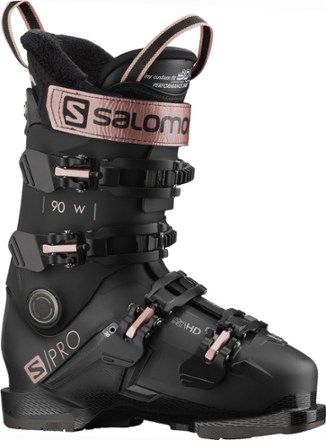 Ready to chase that perfect turn? Built for all-day comfort and uncompromised performance  the women's Salomon S/PRO 90 W GW ski boots serve up easy step-in  seamless liners and full customization. Womens Ski Boots, Custom Boots, Alpine Skiing, Warm Boots, Ski Boots, Snowboards, Skis, Rei Co-op, Boots Black