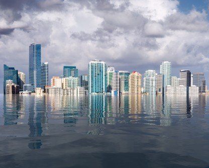 City Scenery, Miami Skyline, Storm Surge, Sea Level Rise, Sea Level, North America Travel, America Travel, Poster Size, Nasa