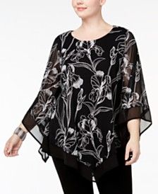 Plus Size Poncho, Poncho Top, Ladies Blouse Designs, Fashion Tops Blouse, Poncho Tops, Trendy Fashion Tops, Pretty Blouses, Classy Dress Outfits, Stylish Dress Designs