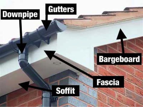 bargeboard - Yahoo Search Results What Is Fascia, Home Engineering, Fascia Board, Building Inspiration, Roof Maintenance, Roof Cleaning, Building Roof, Rain Gutters, House Siding