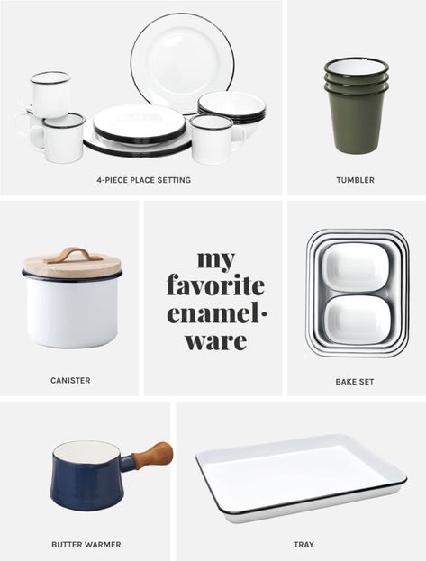 My Favorite Enamelware - The Faux Martha Enamelware Dishes, Mint Kitchen, Outdoor Plates, Norwex Cleaning, Enamel Pan, Enamel Dishes, Enamel Cookware, Cleaning Paste, Rose House