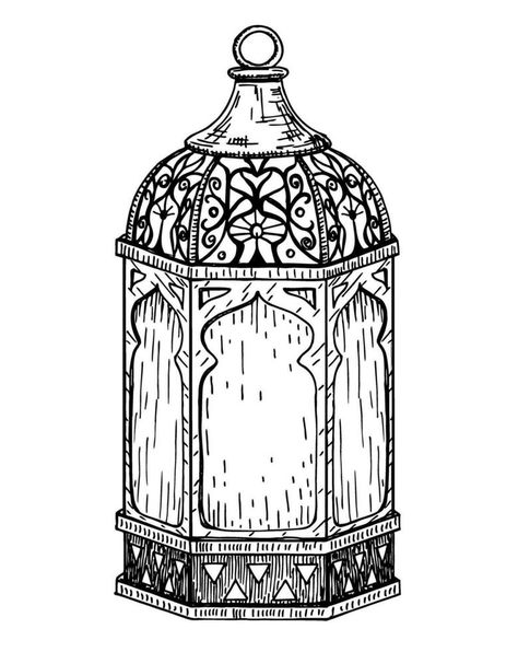 Arabic Lantern Drawing, Ramadan Sketch, Lantern Sketch, Arabic Lantern, Lantern Drawing, Sport Background, Background Traditional, Art Deco Logo, Lantern Illustration