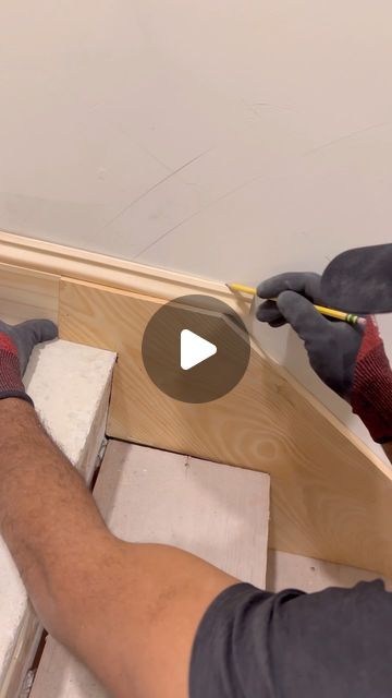 🪚Gpr3Leandro🔨 on Instagram: "Skirting board transition 👉 Gpr3Carpentry🔨 #construction #carpentry #tips #viral #tools #stairs" Stairs Skirting Board, How To Add Trim To Stairs, Stair Bullnose Ideas, Baseboard On Stairs, Stairs Skirting Ideas, Stair Trim Moulding Ideas, Stair Skirts Ideas, Staircase Baseboard Trim, Stair Stringer Ideas