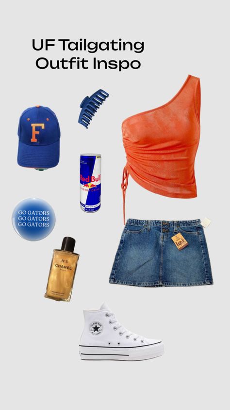 #gator #gators #UF #florida #College #Tailgating #frat #gameday #football #floridagators #outfit #outfitinspo #outfitideas gators UF tailgating game day Florida gator outfit inspo Frat Party Outfit, Florida College, College Tailgating, Tailgate Games, Frat Parties, Florida Gator, Florida Gators, Game Day, Party Outfit