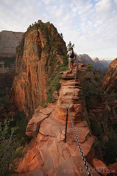 Hiking Places, Zion National Park Utah, Matka Natura, Angels Landing, North Cascades, To Infinity And Beyond, Future Travel, Zion National Park, Pretty Places