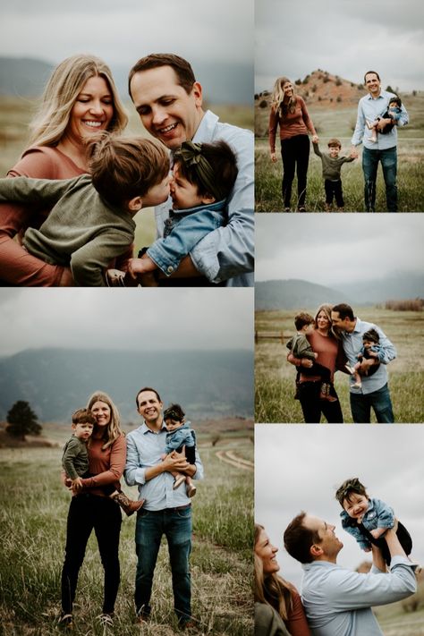 Cloudy Day Family Photoshoot, Cloudy Family Photoshoot, Cloudy Day Photoshoot, Cloudy Day Photography, Country Family Pictures, Cloudy Photoshoot, Large Family Pictures, Desert Photos, Big Family Photos