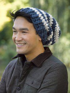 Thick and Quick Crochet Hat | AllFreeCrochet.com Basic Crochet Hat, Mens Crochet Beanie, Crochet Mens Hat, Crochet Men, Lion Brand Wool Ease, Crochet Kids, Kids Hat, All Free Crochet, Crochet Beanie Pattern